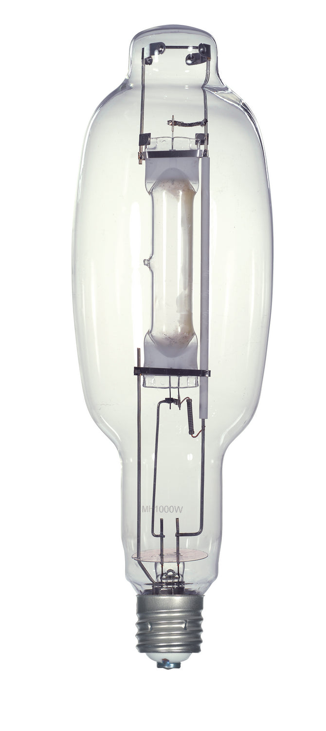 1000 Watt, Metal Halide HID, Mogul base, T120, Clear, 65 CRI, 7500K Light Bulb by Satco