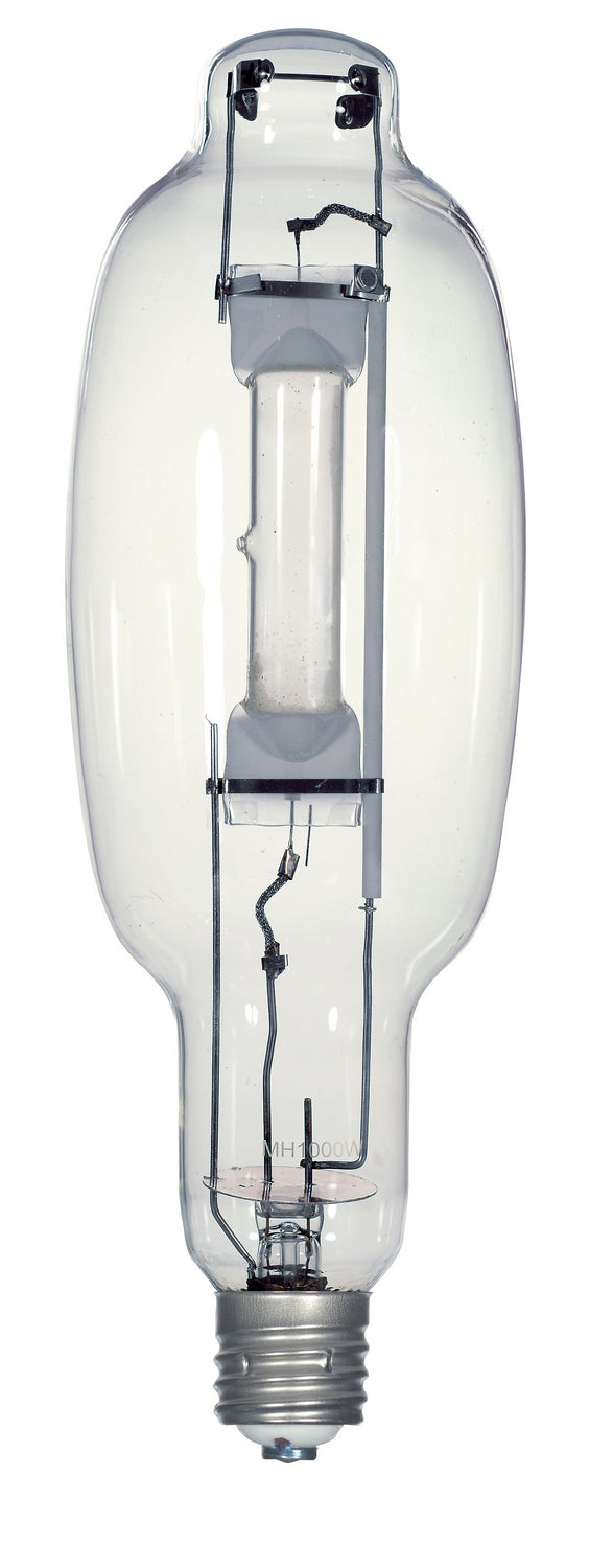 1000 Watt, Metal Halide HID, Mogul base, T120, Clear, 65 CRI, 6500K Light Bulb by Satco