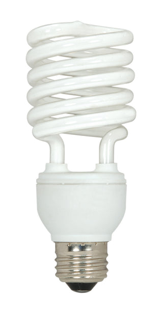 23 Watt, Mini Spiral Compact Fluorescent, 2700K, 82 CRI, Medium base, 120 Volt, 3-pack Light Bulb by Satco