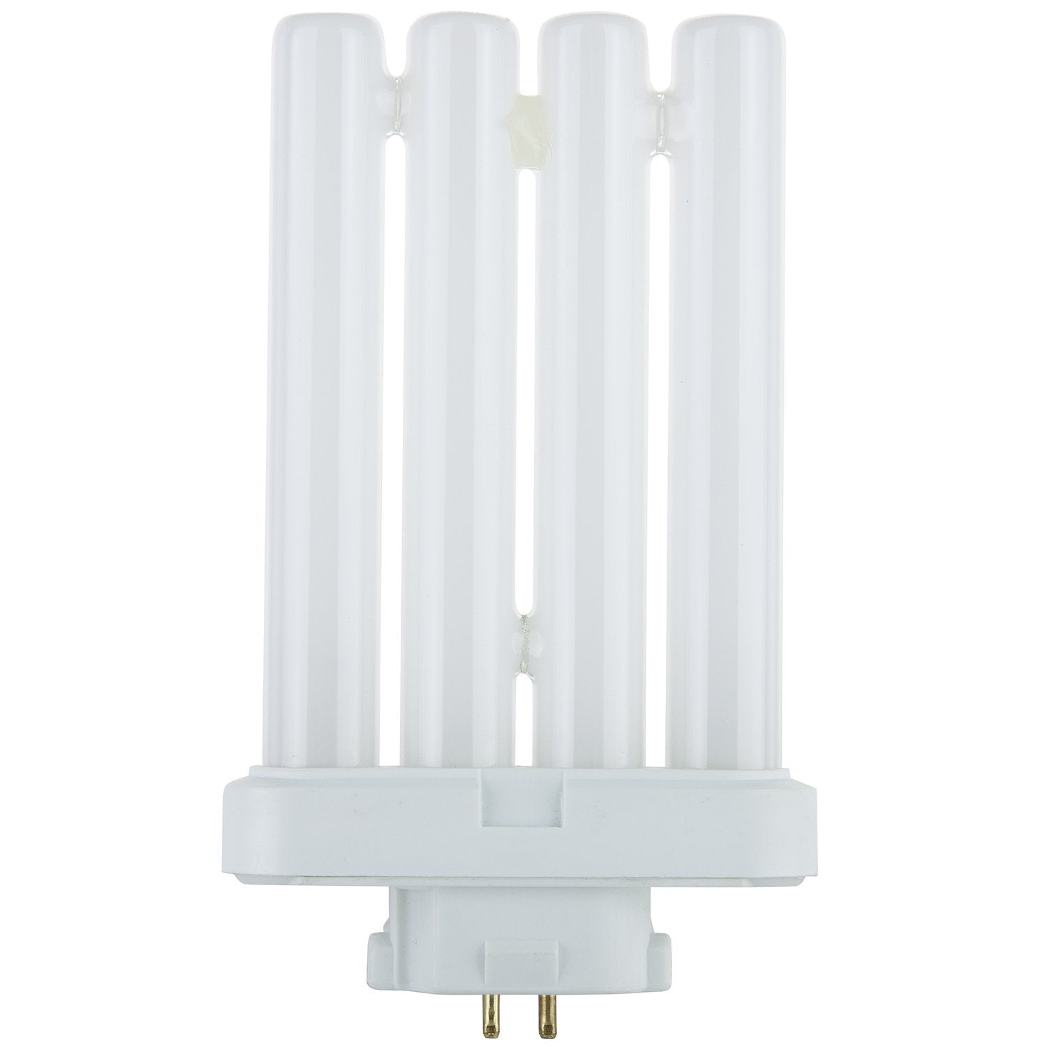 27 Watt Quad Tube T4 Compact Fluorescent, GX10q-4 base, 6500K Light Bulb by Satco