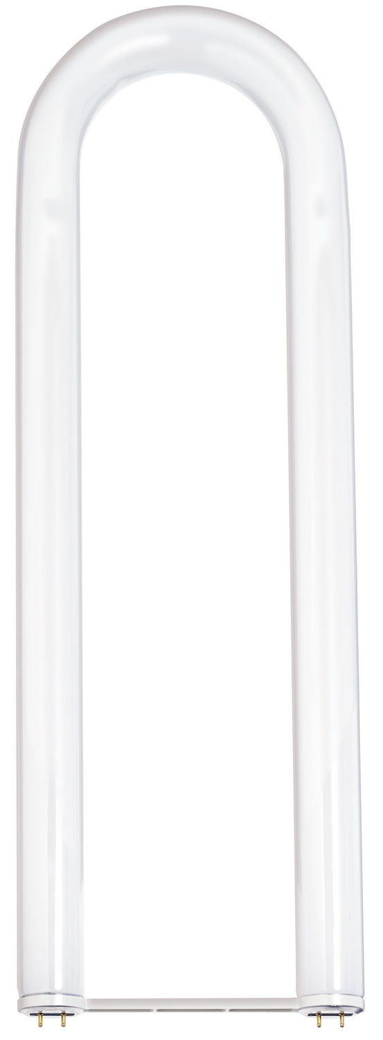 40 Watt, T12, U-Bend Shatter Proof Fluorescent, 4200K Cool White, 62 CRI, Medium Bi Pin base Light Bulb by Satco