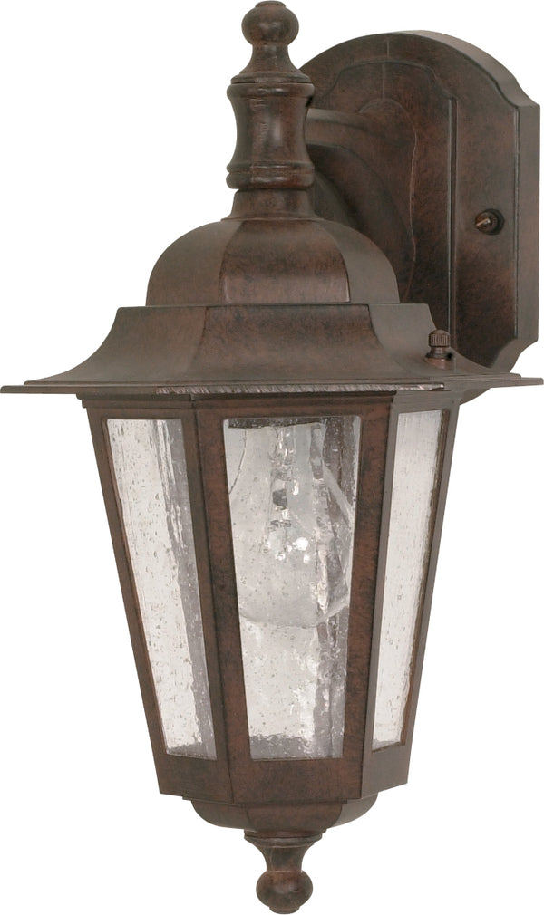 Nuvo Lighting - 60-3474 - One Light Outdoor Lantern - Cornerstone - Old Bronze from Lighting & Bulbs Unlimited in Charlotte, NC
