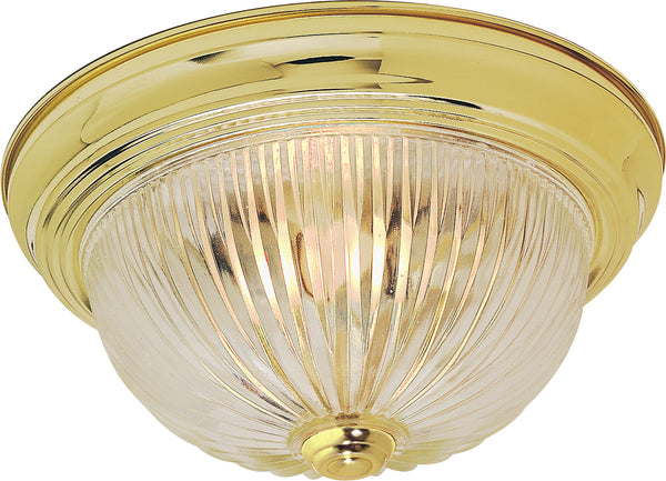 Nuvo Lighting - 60-6015 - Two Light Flush Mount - Polished Brass from Lighting & Bulbs Unlimited in Charlotte, NC