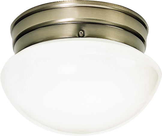 Nuvo Lighting - 60-6114 - One Light Flush Mount - Antique Brass from Lighting & Bulbs Unlimited in Charlotte, NC
