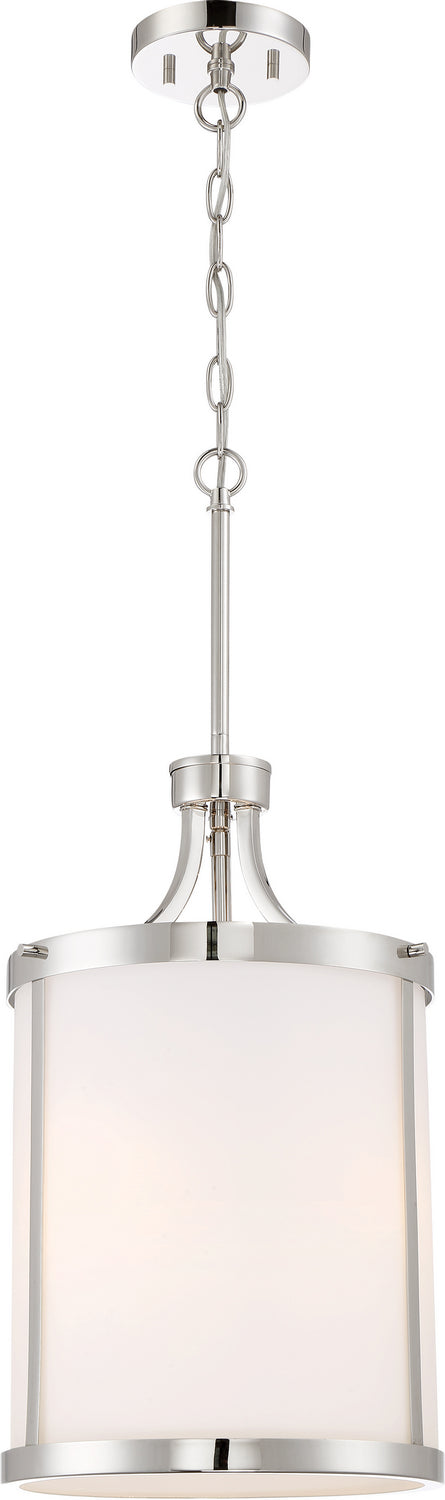 Nuvo Lighting - 60-6226 - Three Light Pendant - Denver - Polished Nickel from Lighting & Bulbs Unlimited in Charlotte, NC