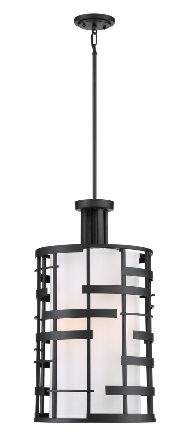 Nuvo Lighting - 60-6433 - Four Light Pendant - Lansing - Midnight Bronze from Lighting & Bulbs Unlimited in Charlotte, NC