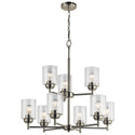 Kichler - 44031NI - Nine Light Chandelier - Winslow - Brushed Nickel from Lighting & Bulbs Unlimited in Charlotte, NC