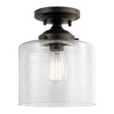 Kichler - 44033OZ - One Light Semi Flush Mount - Winslow - Olde Bronze from Lighting & Bulbs Unlimited in Charlotte, NC