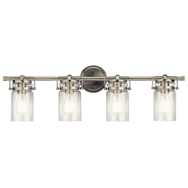 Kichler - 45690NI - Four Light Bath - Brinley - Brushed Nickel from Lighting & Bulbs Unlimited in Charlotte, NC