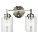 Two Light Bath from the Winslow Collection in Brushed Nickel Finish by Kichler