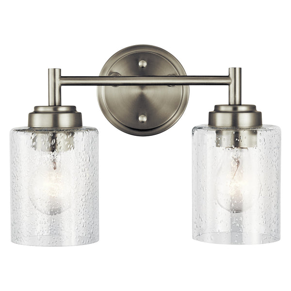 Two Light Bath from the Winslow Collection in Brushed Nickel Finish by Kichler