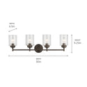 Four Light Bath from the Winslow Collection in Olde Bronze Finish by Kichler