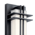 LED Outdoor Wall Mount from the Manhattan Collection in Textured Black Finish by Kichler