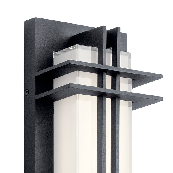 LED Outdoor Wall Mount from the Manhattan Collection in Textured Black Finish by Kichler