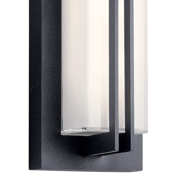 LED Outdoor Wall Mount from the Manhattan Collection in Textured Black Finish by Kichler