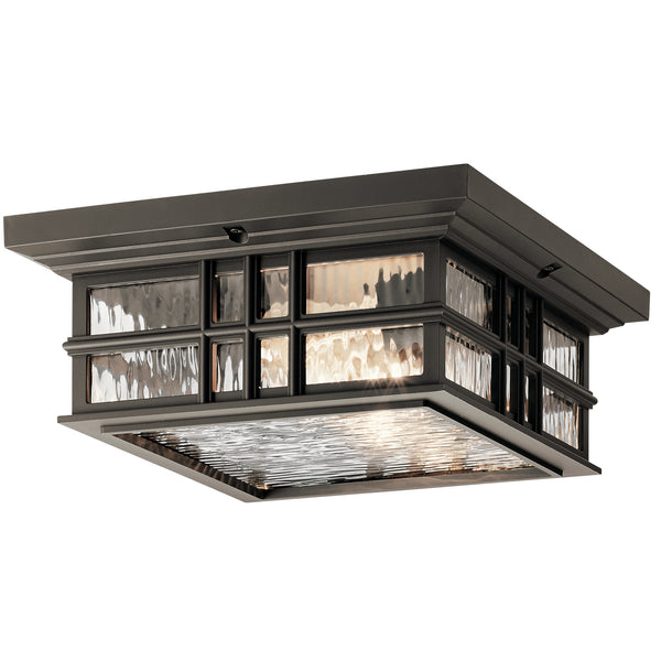 Kichler - 49834OZ - Two Light Outdoor Ceiling Mount - Beacon Square - Olde Bronze from Lighting & Bulbs Unlimited in Charlotte, NC