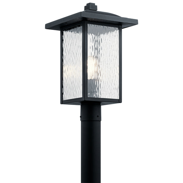 Kichler - 49927BKT - One Light Outdoor Post Mount - Capanna - Textured Black from Lighting & Bulbs Unlimited in Charlotte, NC