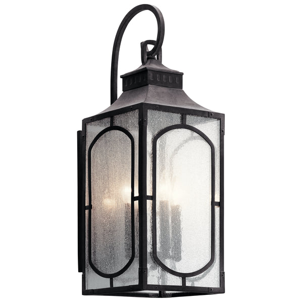 Kichler - 49932WZC - Four Light Outdoor Wall Mount - Bay Village - Weathered Zinc from Lighting & Bulbs Unlimited in Charlotte, NC