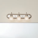 Three Light Bath from the No Family Collection in Brushed Nickel Finish by Kichler