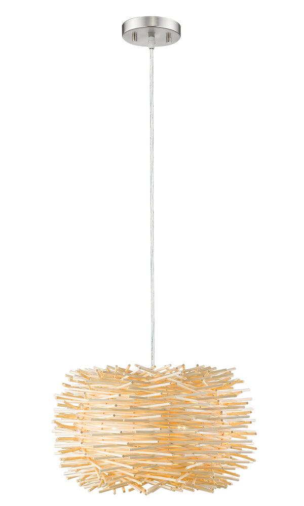 Z-Lite - 459-16NAT - One Light Pendant - Sora - Brushed Nickel from Lighting & Bulbs Unlimited in Charlotte, NC