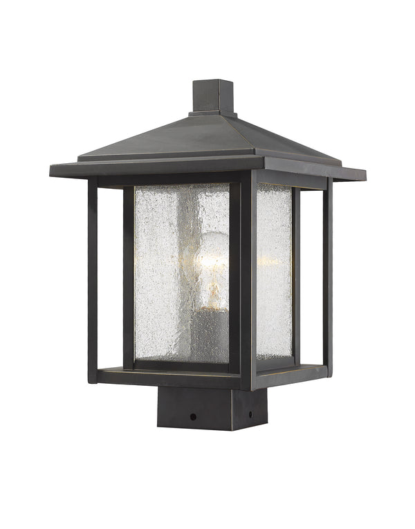 Z-Lite - 554PHMS-ORB - One Light Outdoor Post Mount - Aspen - Oil Rubbed Bronze from Lighting & Bulbs Unlimited in Charlotte, NC