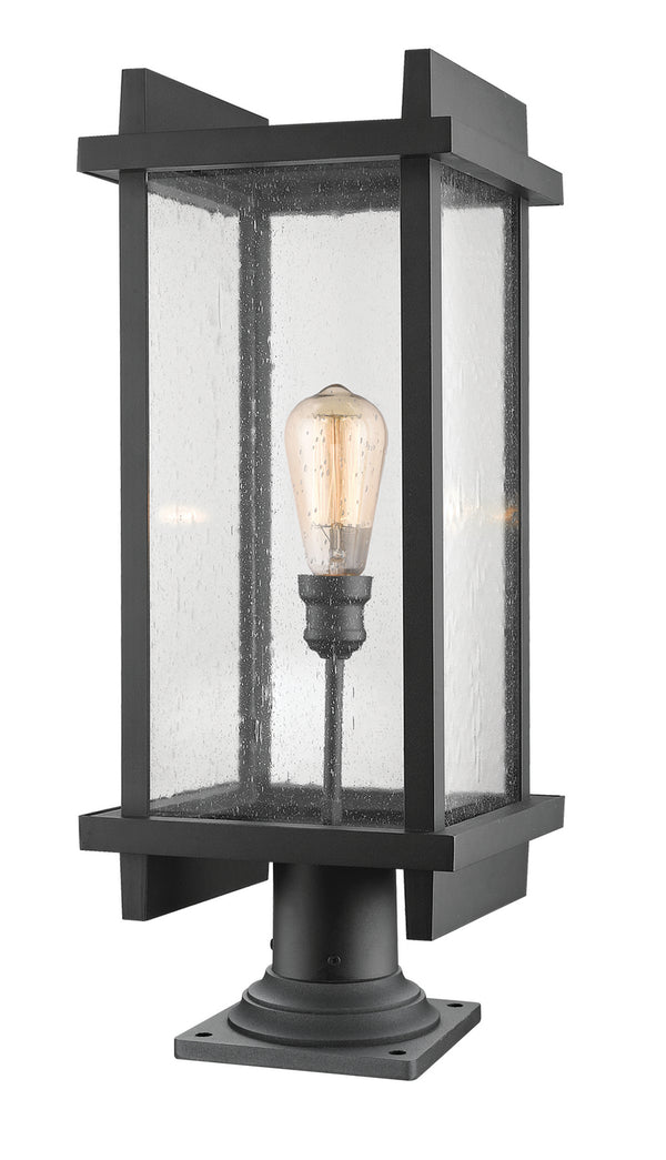 Z-Lite - 565PHBR-533PM-BK - One Light Outdoor Pier Mount - Fallow - Black from Lighting & Bulbs Unlimited in Charlotte, NC