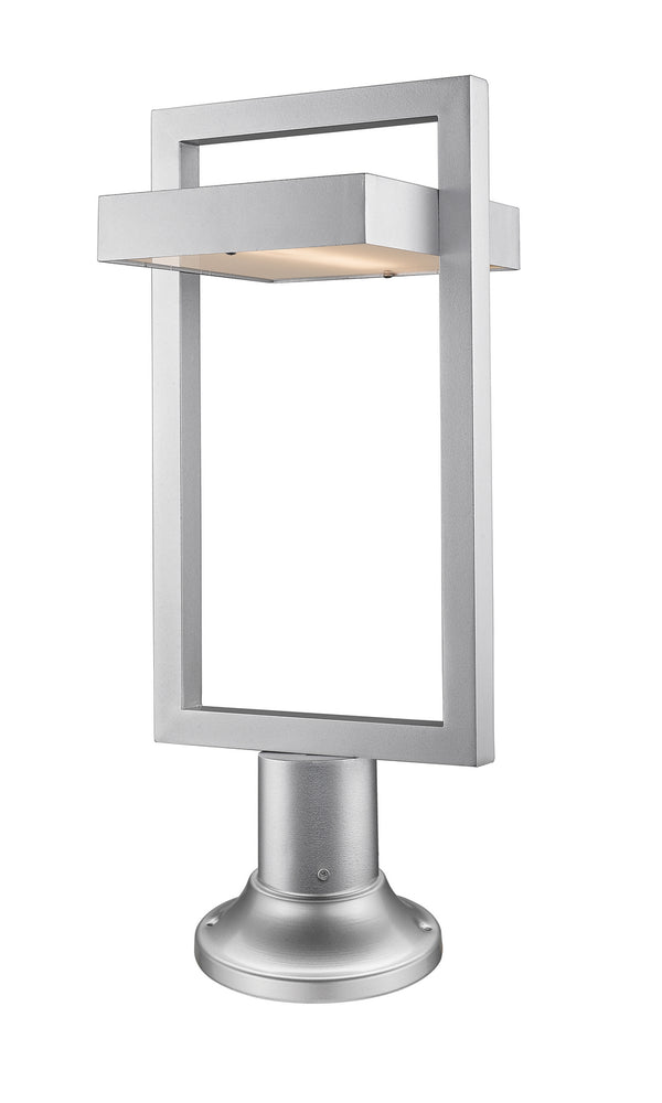 Z-Lite - 566PHBR-553PM-SL-LED - LED Outdoor Pier Mounted Fixture - Luttrel - Silver from Lighting & Bulbs Unlimited in Charlotte, NC