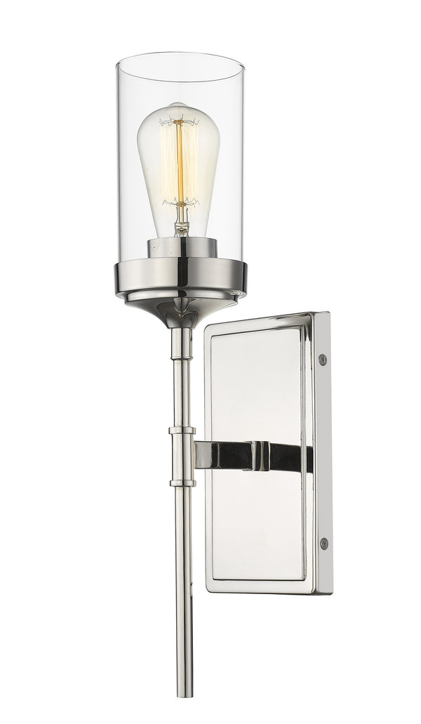 Z-Lite - 617-1S-PN - One Light Wall Sconce - Calliope - Polished Nickel from Lighting & Bulbs Unlimited in Charlotte, NC