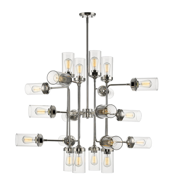 Z-Lite - 617-20PN - 20 Light Pendant - Calliope - Polished Nickel from Lighting & Bulbs Unlimited in Charlotte, NC