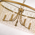 Five Light Chandelier from the Marilyn CRY Collection in Peruvian Gold Finish by Golden