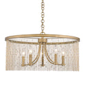 Golden - 1771-5 PG-CRY - Five Light Chandelier - Marilyn CRY - Peruvian Gold from Lighting & Bulbs Unlimited in Charlotte, NC