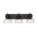 Golden - 3118-BA3 BLK-SD - Three Light Bath Vanity - Hines BLK - Matte Black from Lighting & Bulbs Unlimited in Charlotte, NC