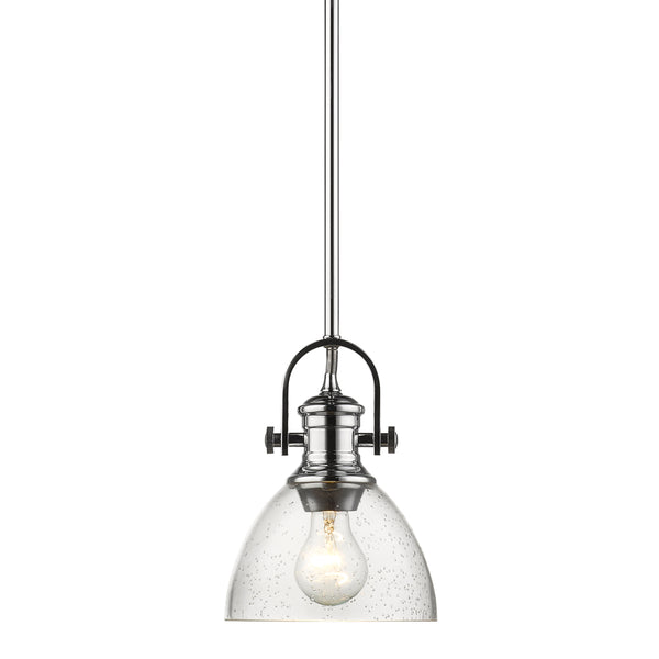 Golden - 3118-M1L CH-SD - One Light Mini Pendant - Hines CH - Chrome from Lighting & Bulbs Unlimited in Charlotte, NC