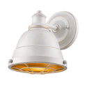 One Light Bath Vanity from the Bartlett FW Collection in French White Finish by Golden