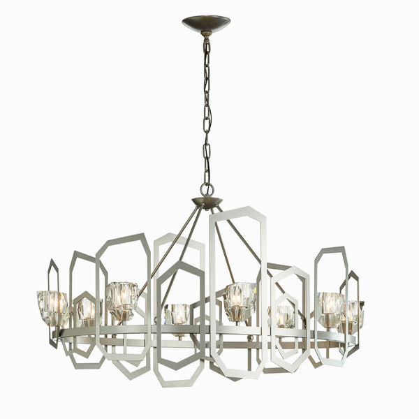 Eight Light Chandelier from the Gatsby Collection by Hubbardton Forge