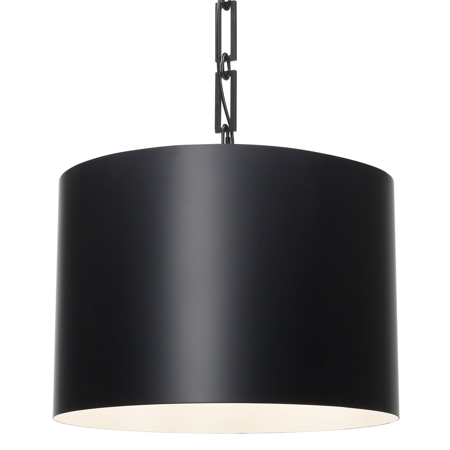 Crystorama - 8686-MK-WH - Six Light Chandelier - Alston - Matte Black / White from Lighting & Bulbs Unlimited in Charlotte, NC