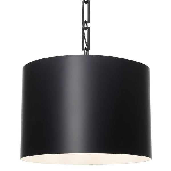 Crystorama - 8686-MK-WH - Six Light Chandelier - Alston - Matte Black / White from Lighting & Bulbs Unlimited in Charlotte, NC