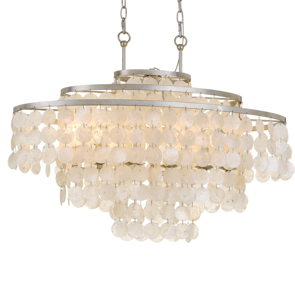 Crystorama - BRI-3009-SA - Six Light Chandelier - Brielle - Antique Silver from Lighting & Bulbs Unlimited in Charlotte, NC