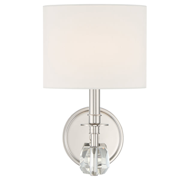 Crystorama - CHI-211-PN - One Light Wall Mount - Chimes - Polished Nickel from Lighting & Bulbs Unlimited in Charlotte, NC
