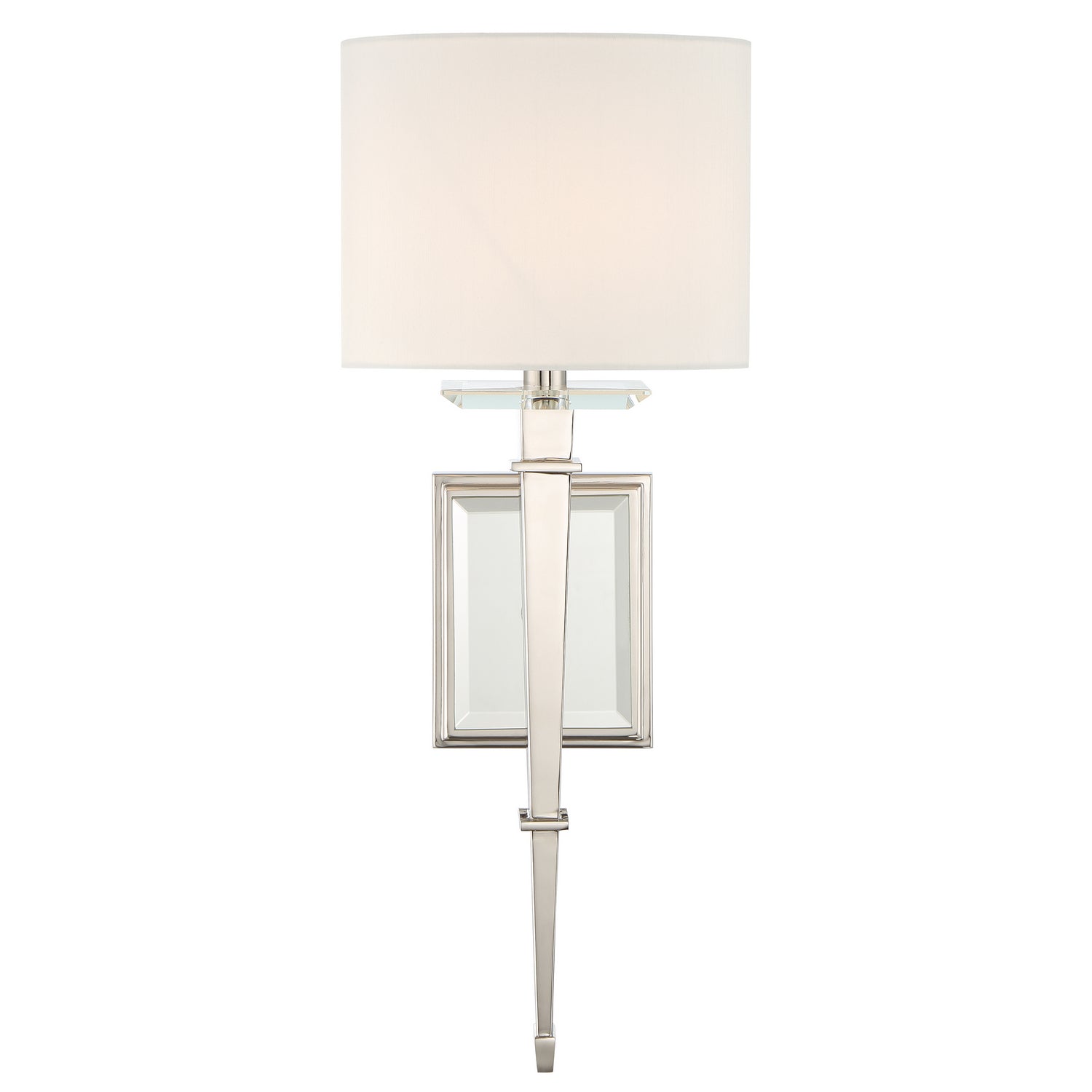 Crystorama - CLI-231-PN - One Light Wall Mount - Clifton - Polished Nickel from Lighting & Bulbs Unlimited in Charlotte, NC