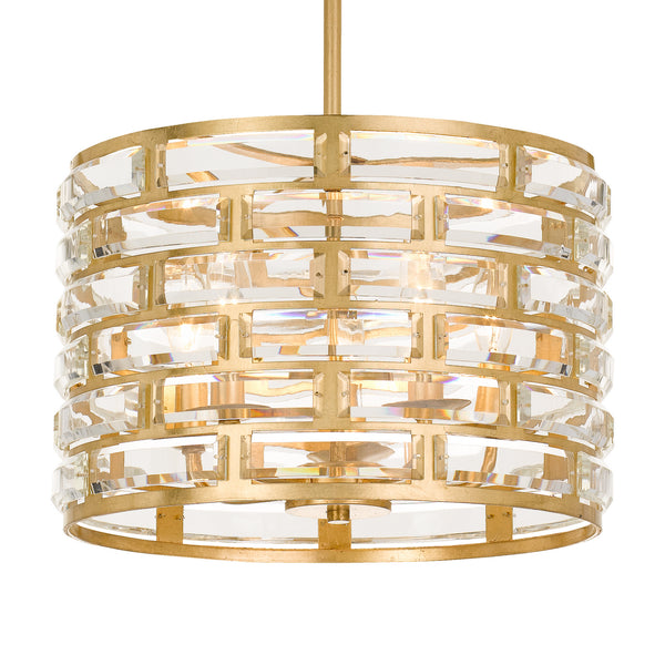 Crystorama - MER-4865-GA - Five Light Chandelier - Meridian - Antique Gold from Lighting & Bulbs Unlimited in Charlotte, NC