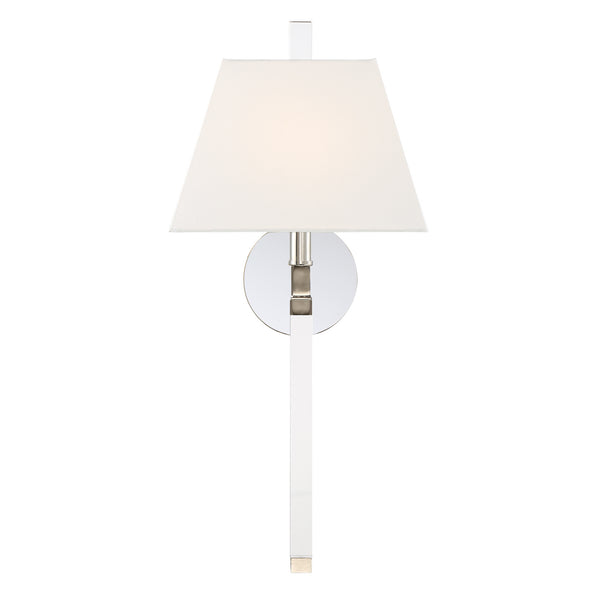 Crystorama - REN-261-PN - One Light Wall Mount - Renee - Polished Nickel from Lighting & Bulbs Unlimited in Charlotte, NC