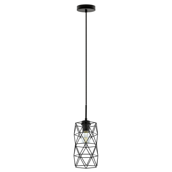 Eglo USA - 202358A - One Light Mini Pendant - Estevau 2 - Matte Black from Lighting & Bulbs Unlimited in Charlotte, NC