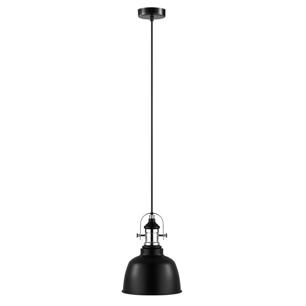 Eglo USA - 202422A - One Light Pendant - Gilwell - Matte Black and Chrome from Lighting & Bulbs Unlimited in Charlotte, NC