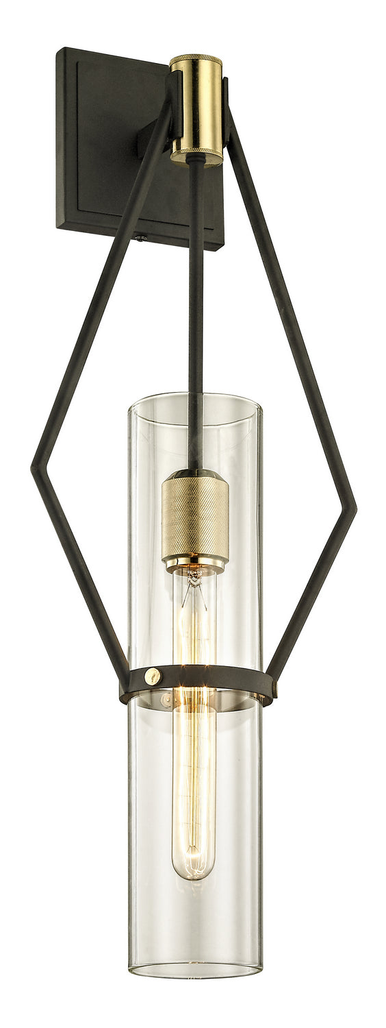 Troy Lighting - B6312-TBZ/BBA - One Light Wall Sconce - Raef - Textured Bronze Brushed Brass from Lighting & Bulbs Unlimited in Charlotte, NC