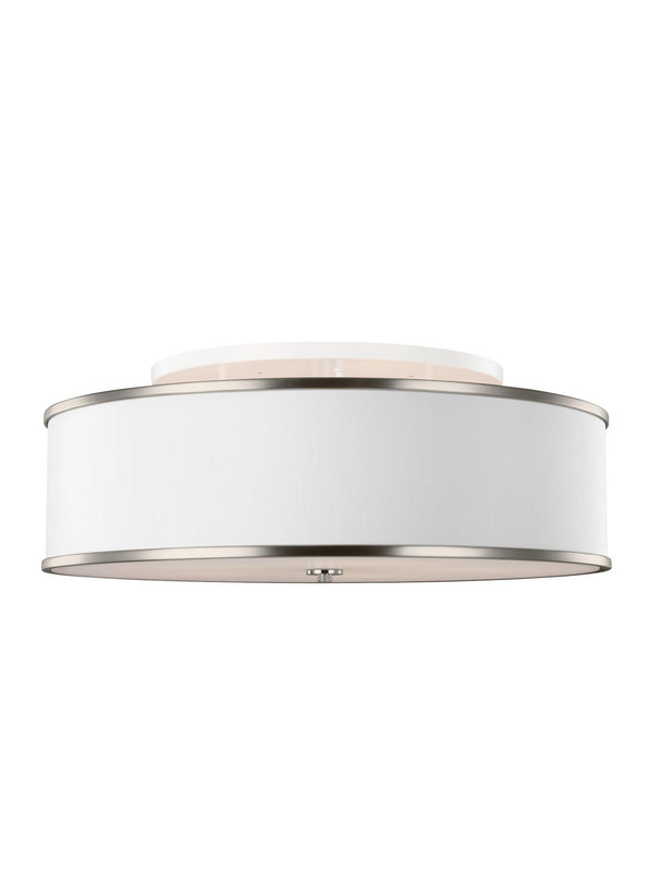 Visual Comfort Studio - SF340SN - Five Light Semi-Flush Mount - Lennon - Satin Nickel from Lighting & Bulbs Unlimited in Charlotte, NC