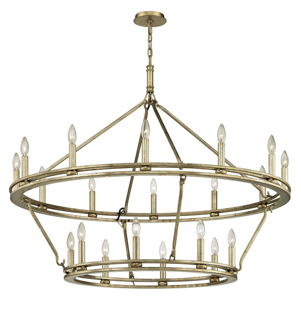 Troy Lighting - F6249-CPL - 20 Light Chandelier - Sutton - Champagne Silver Leaf from Lighting & Bulbs Unlimited in Charlotte, NC