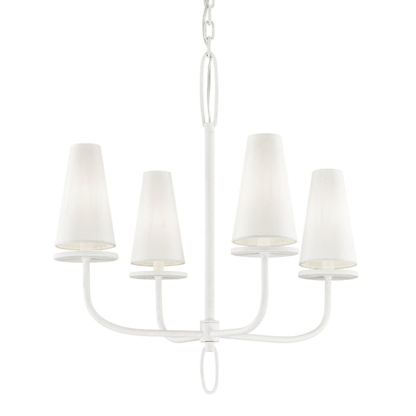 Troy Lighting - F6285-GSW - Four Light Chandelier - Marcel - Gesso White from Lighting & Bulbs Unlimited in Charlotte, NC