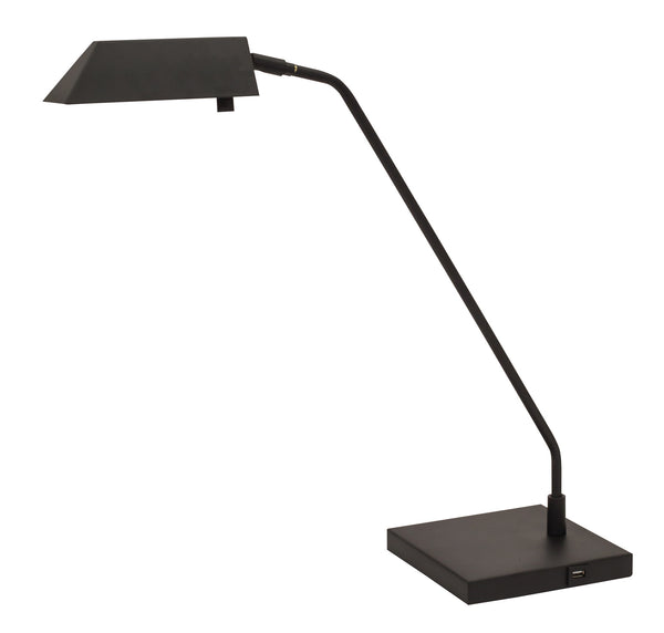 LED Table Lamp from the Newbury Collection in Satin Nickel Finish by House of Troy