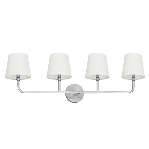 Capital Lighting - 119341BN-674 - Four Light Vanity - Dawson - Brushed Nickel from Lighting & Bulbs Unlimited in Charlotte, NC